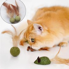 Pet Catnip Toys Cat Mint Ball Edible Catnip Ball Mouse Safety Healthy Cat Mint C