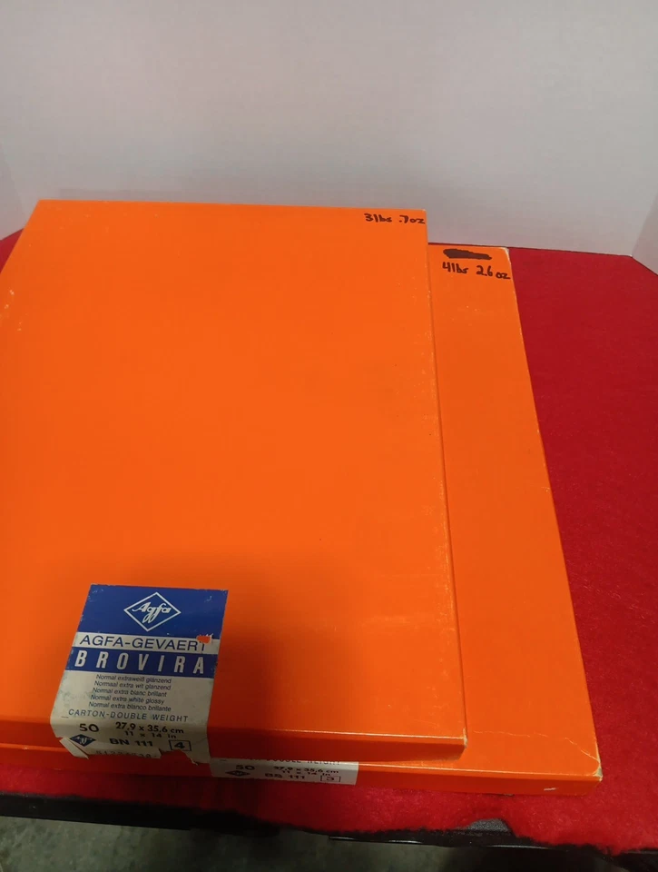 Lot of Agfa Gevaert Brovira Photo Gloss Paper 80+ Sheets 11x14 inch BN 111 *Read - Image 4 of 4