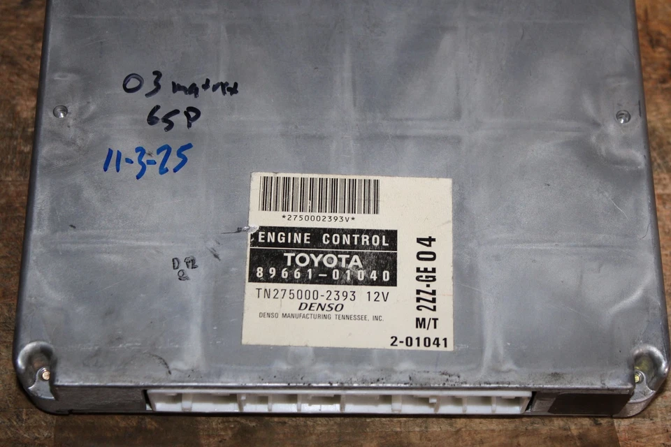 Toyota 2zz Ge Ecu Matrix XRS 2003/Pontiac Vibe GT 6 velocidades 89661-01040 Foto 4 de 4