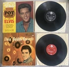 2x Elvis Presley Pot Luck Mono Vinyl LP Silver Spot EX & Golden Records Red Seal