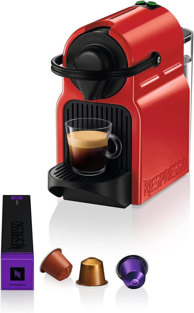 Krups Inissia XN1005 Ruby Red: L'Eccellenza Nespresso in Formato Mini
