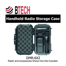 BTECH DMR-6X2 PRO VHF Dual Band ham Two-Way Radio Custom Carrying Storage Case