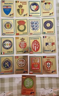 17 Panini Wappenstickers Euro84 France super RAR ungeklebt TOP