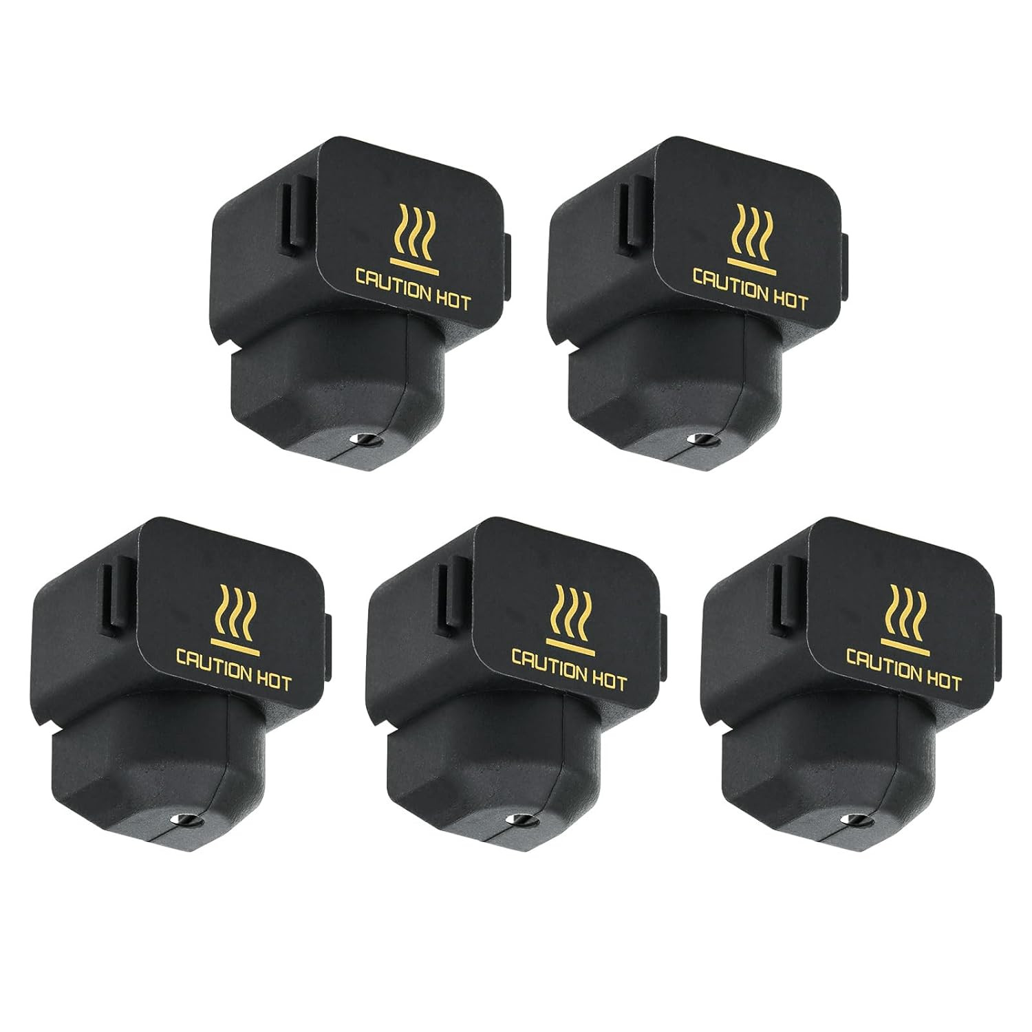 3D Printer Hotend 5Pcs Black Silicone Sock Heater Block Silicone Cover for Bambu