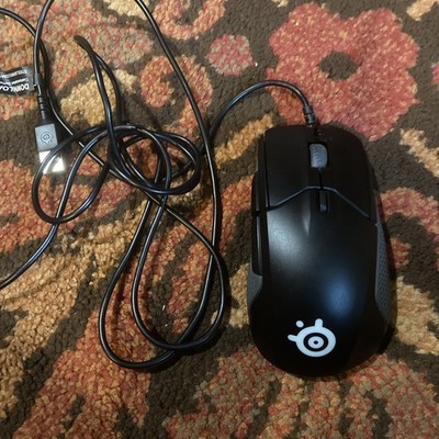 SteelSeries RIVAL 310 Gaming Mouse Wired Black Used Tested broken right trigger 