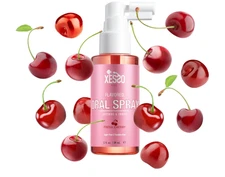 XESSO Cherry Oral Spray 2oz Deep Throat Relax Spray,Fresh Breath,Gag Reflex Aid