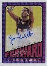 2023-24 Chrome 1972 Topps Purple Geometric Refractor Jamaal Wilkes Auto HOF 0a3