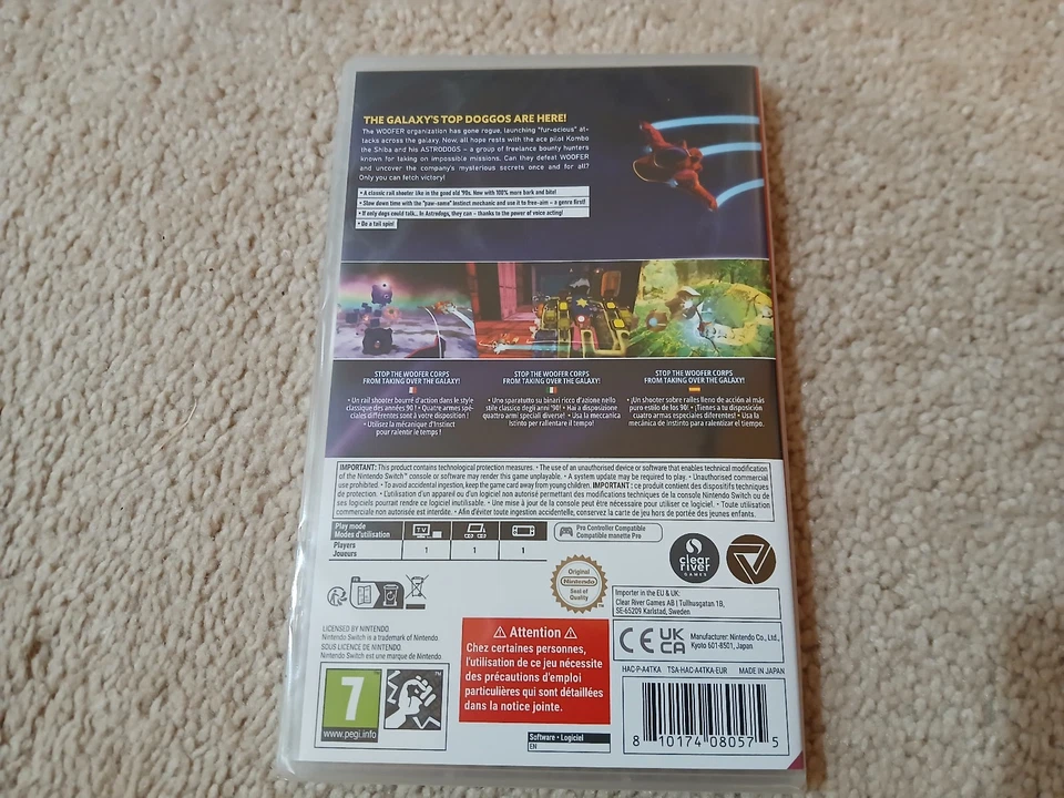 Nintendo Switch: Astrodogs (1/3,000 copies) Limited Run Games   NEW & Sealed - Image 2 of 2