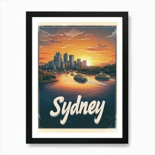 Aihrgdesign A Mid Century Modern Tr Framed Wall Art Poster Canvas Print Picture