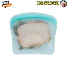 Silicone Food Storage Bag Airtight Leakproof Durable Reusable Easy Clean Fresh