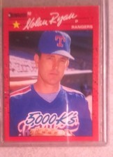 1990 Donruss - Nolan Ryan #659 5000 K's on Front and Back