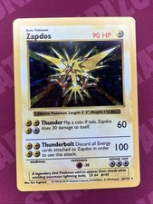 Zapdos 016/102 Base Set (Shadowless) Holo for sale online | eBay