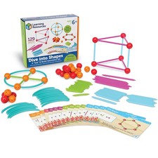 Learning Resources LER1773 Dive into Shapes A 'Sea' and Build Geometry Set