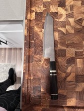 Tetsujin Blue #2 Kasumi Kiritsuke Gyuto 210mm Custom Ebony Handle