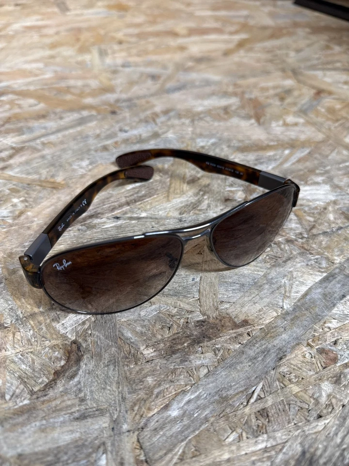 Ray-Ban Sunglasses Mens RB 3509 Brown Tortoise Shell Aviator, photo 3 of 5