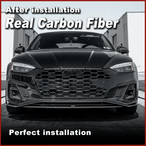 Carbon Frontspoiler Spoilerlippe Spoilerschwert Ansatz Für Audi A5 Sline S5 20UP - Picture 2 of 11