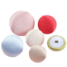 50PCS Colorful Satin Fabric Snaps for wedding Dress Chiffon Blouse Pillow Cover