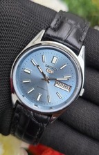 Imagen de Vintage Refurbished Seiko 5 Automatic Men's Steel Day Date 17 Jewels Japanese