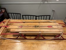 Vintage Flexible Flyer III Wooden Snow Sled   Classic Winter Collectible