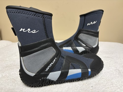 NRS 🔥 Vapor Loft Black/Gray Paddle Zip Water Wet-Shoes Boots Women 8 Youth 6.5