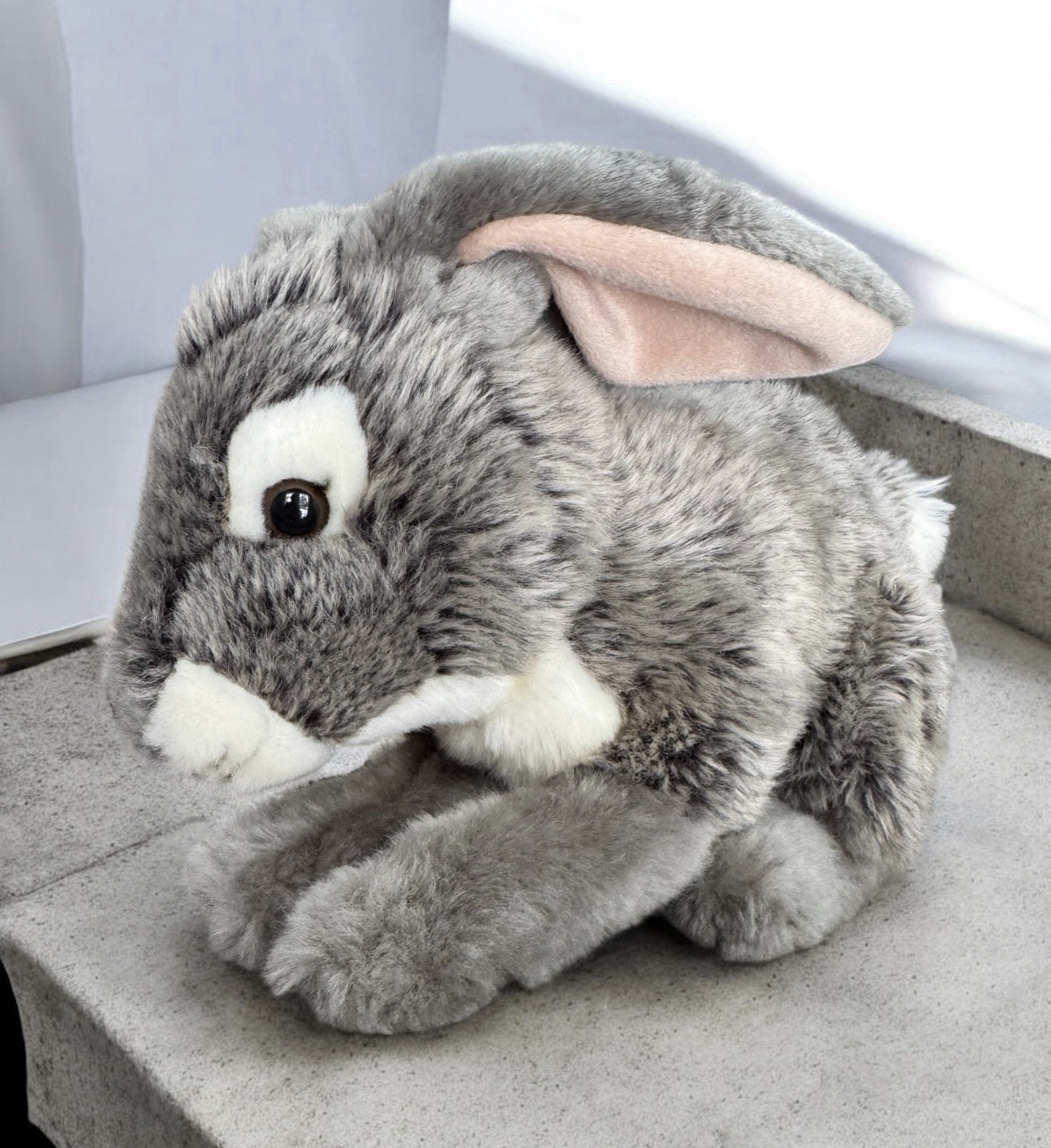 NATIONAL GEOGRAPHIC Jack Rabbit Hare Plush Grey White Brown by Lelly Realistic