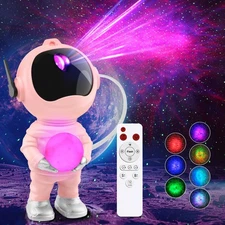 3 in 1 Star Projector with 8 Color Moon Lamp, Astronaut Galaxy Projector, Rem...