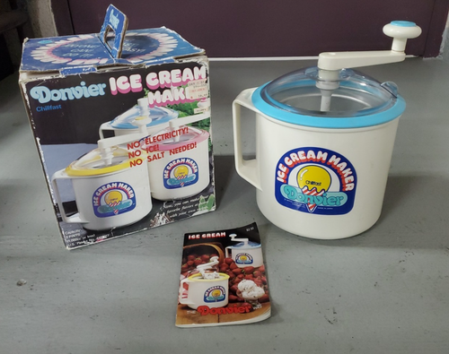 Eismaschine Donvier Chillfast 1 Pint blauer Rand