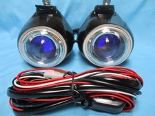 Piaa 959 Projector Fog Lights Blue Lens Yellow Halogen H3 12v Vintage