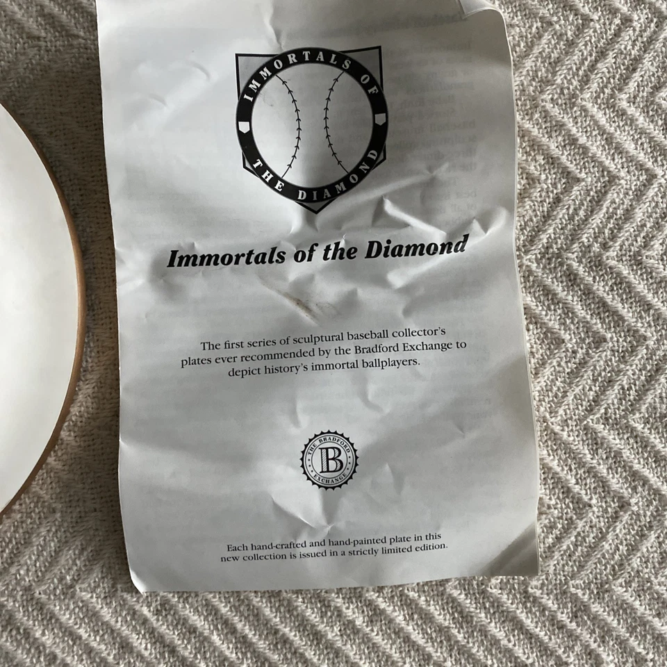 The Sultan Of Swat- Babe Ruth sports plate limited edition   - Image 3 of 4