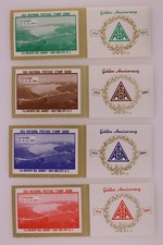 1964 16th Natl Postage Stamp Show NY Golden Anniv Philatelic Souvenir Label Set