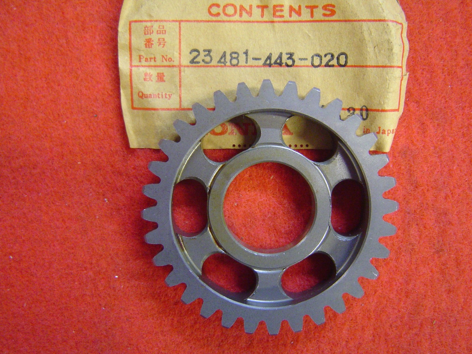 Pignon 32 dents arbre secondaire contre l'usure de transmission moteur CB250NB 22188496