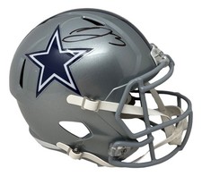 George Pickens Signed Dallas Cowboys Full Size Replica Speed Helmet JSA QR