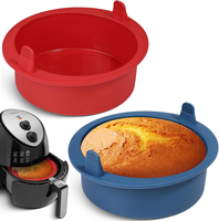 Mini Kuchenform Rund Silikon FüR HeißLuftfritteuse 2 StüCk 16 Cm Air Fryer Klein
