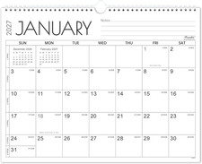Calendar 2027-12 Months Wall Calendar 2027, Premium Paper