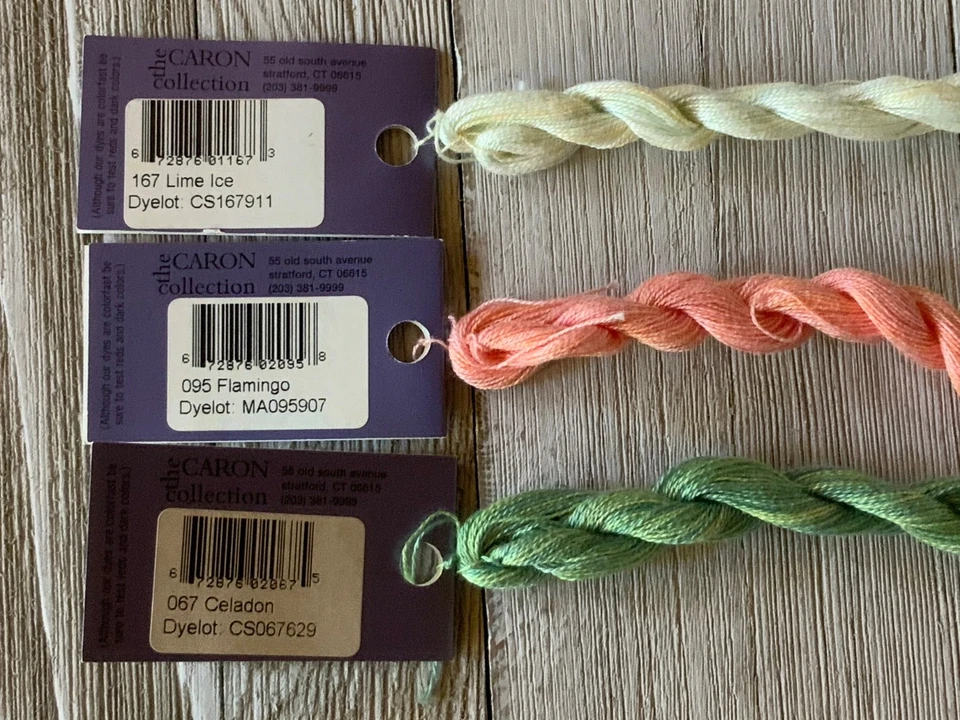 Wildflowers By Caron Needlepoint Fibers Threads Mixed Floss Lot of 3 New - Image 3 of 3