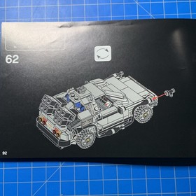 LEGO Ideas Back to the Future 21103 DeLorean Time Machine, Manual ONLY VGC