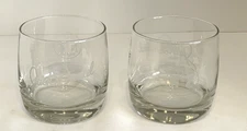 2 Jack Daniels Old No 7 Brand Collectible Rocks Glasses Etched Signature