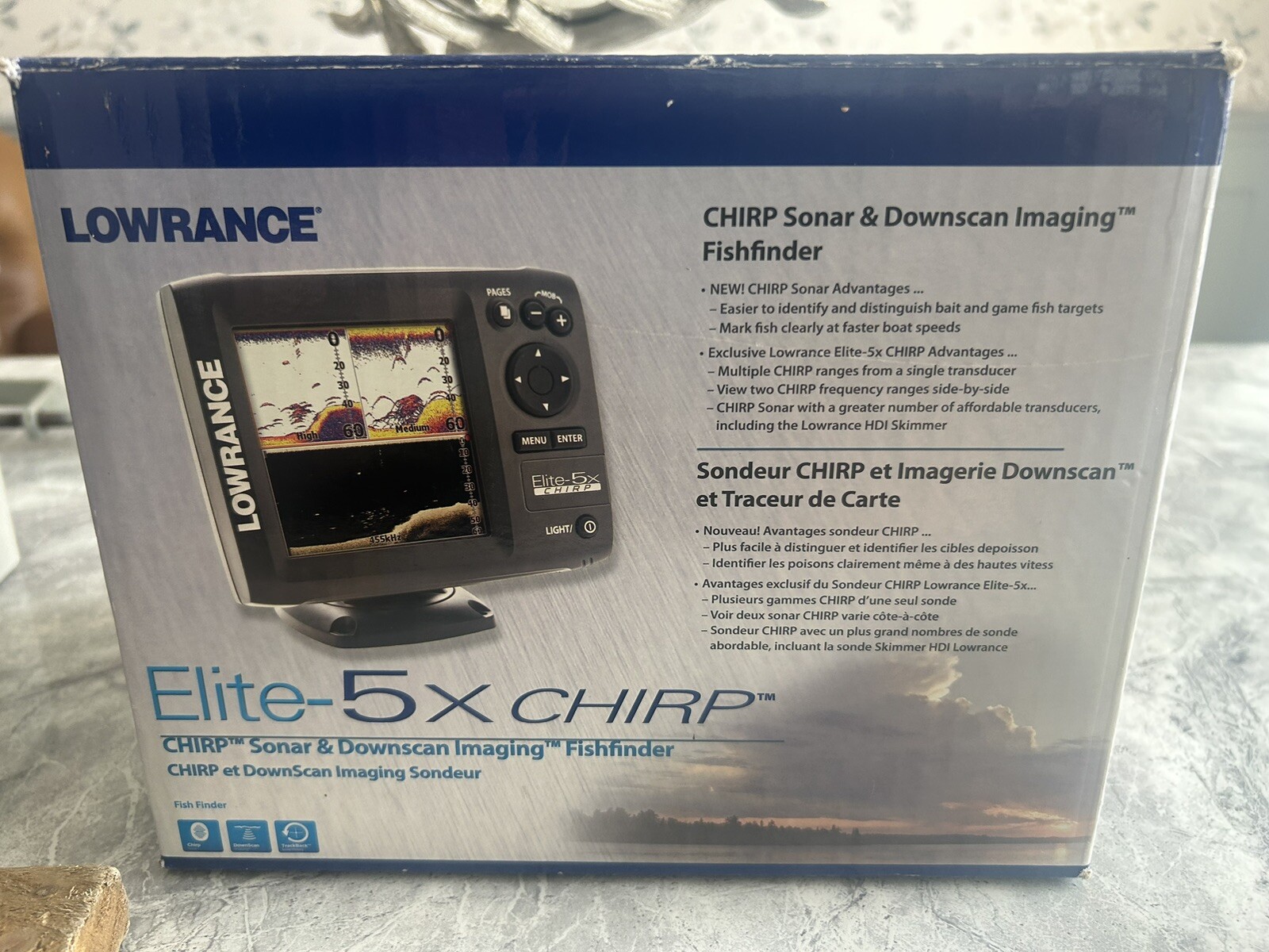 Lowrance Fishfinder Elite 5 Chirp eBay