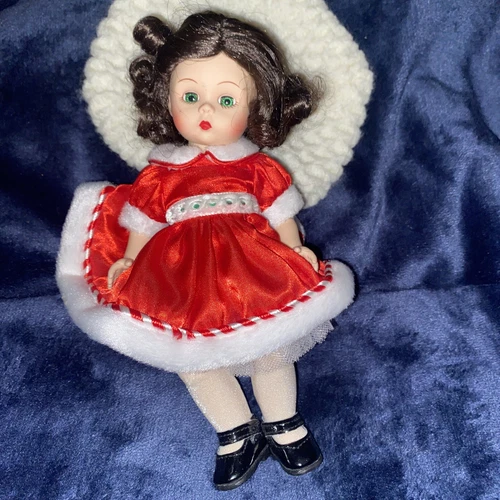 MADAME ALEXANDER 8" DOLL Holiday LENOX CHRISTMAS 2008 RARE HTF Red Dress