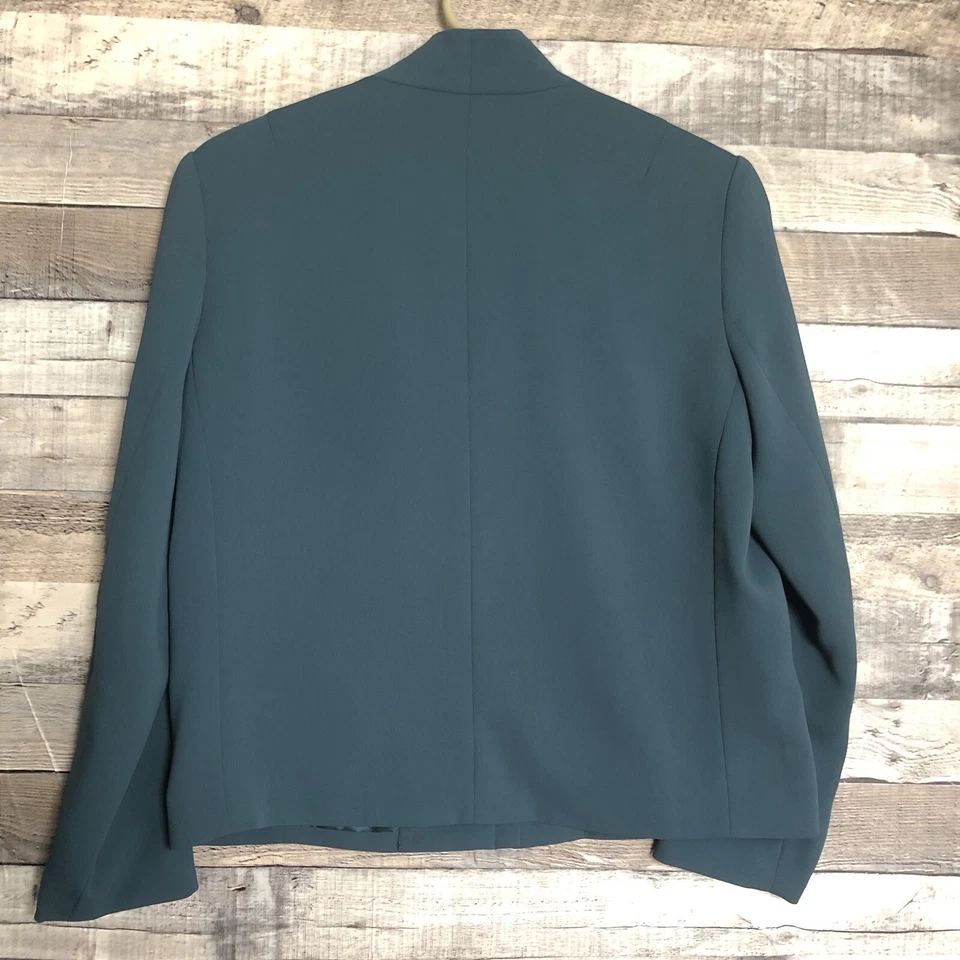 Blazer chaqueta TravelSmith para mujer verde/azul cremallera frontal completa talla 8P Foto 2 de 4