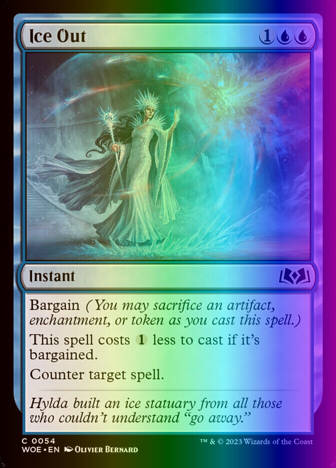 MTG Magic the Gathering Ice Out (54/475) Wilds of Eldraine NM FOIL