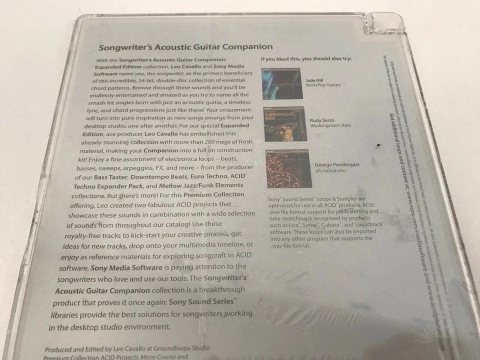 Sony Songwriter Acoustic Guitar Companion Expanded Premium Samples Loops PLSAG01 - Image 4 of 4