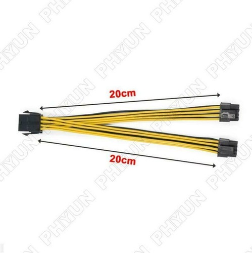 10pcs 20cm 8 Pin to Dual 8 Pin EPS 12V Motherboard Power Supply Cable Y-Splitter - 第 1/7 張圖片