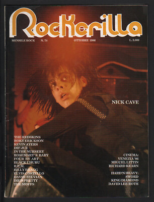 ROCKERILLA 74/1986 NICK CAVE ALEX MASI KING DIAMOND DAVID LEE ROTH THE CRAMPS