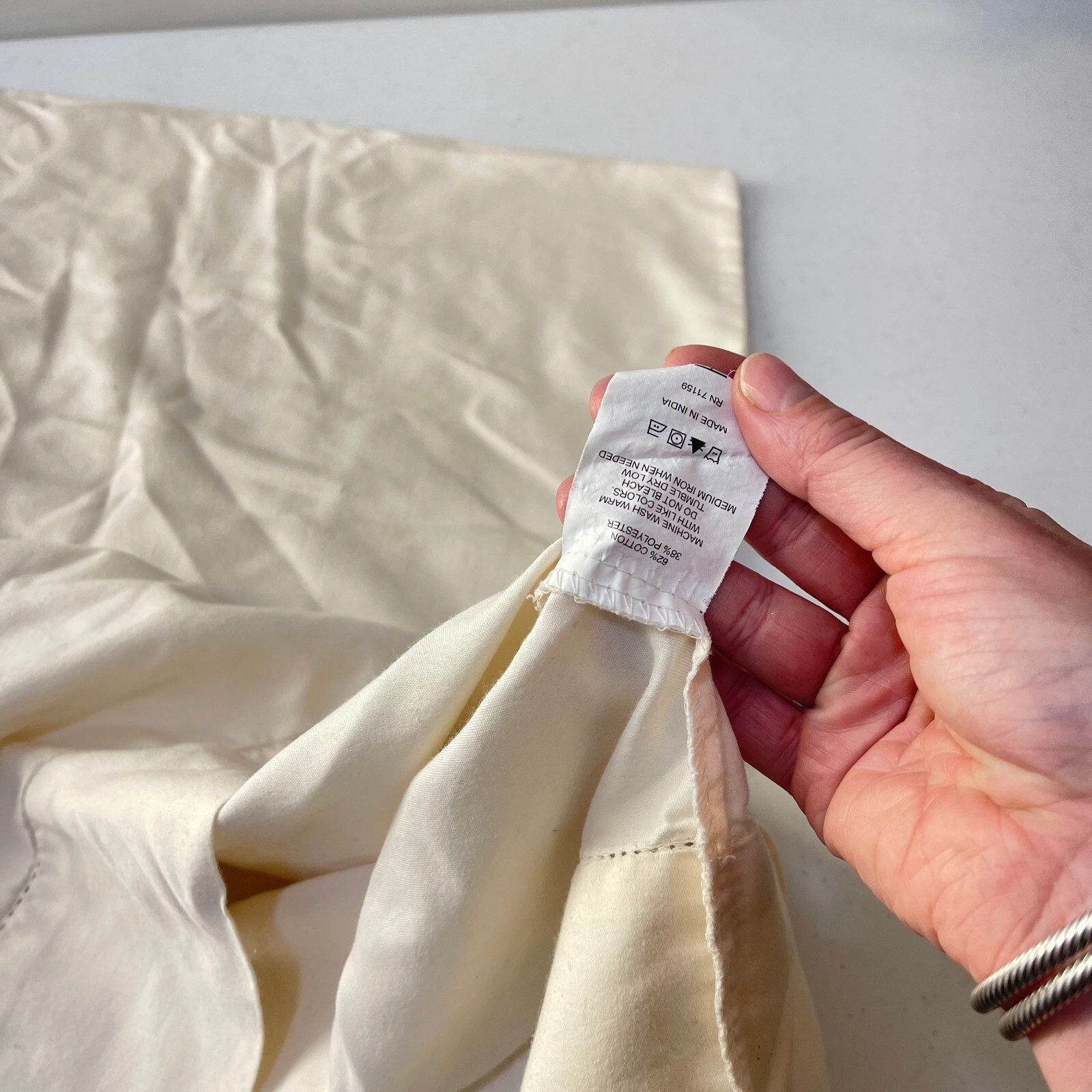 pillowcase standard beige solid blend modern