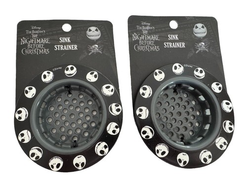 DISNEY TIM BURTON’S THE NIGHTMARE BEFORE CHRISTMAS SINK STRAINER ~ Set of 2 ~New