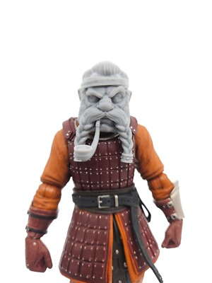 Custom 3d Printed Olaf Dwarf Headsculpt For Mythic Legions 1/12 Scale 