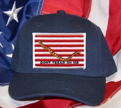 1ST US NAVY JACK DON'T TREAD ON ME HAT PATCH CAP USS ENTERPRICE VETERAN WOW