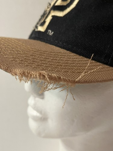 Vintage Purdue Sports Specialties Mütze Snapback Wolle Maskottchen schwarz gold 80er 90er - Bild 4 von 10