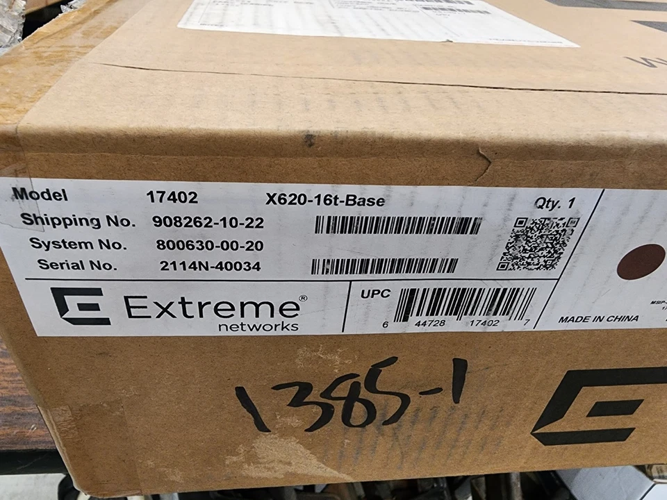 Extreme X620-16T-BASE  17402 1RU Ethernet Switch 12x 10GB RJ-45 4x 10GB - Image 2 of 4